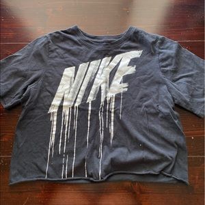 Nike Black Cropped T-shirt